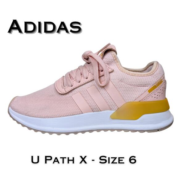 Adidas Womens U Path X Sneakers Ice Pink Cloud White Size 6 Running Shoes EE4561 - Picture 1 of 12
